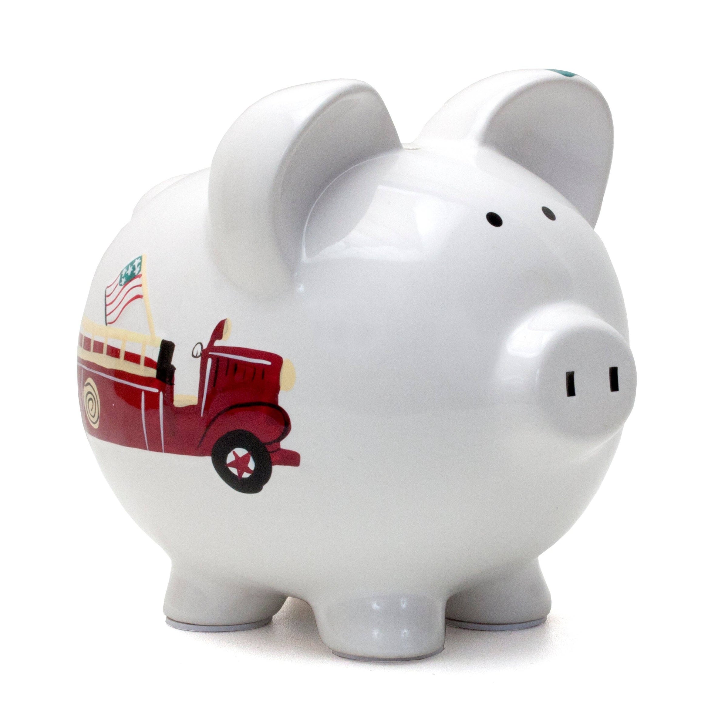 Child To Cherish® - Firetruck Large Piggy Bank