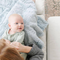 Saranoni Dream Receiving Blankets | Heather Blue