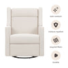 Babyletto Kiwi Deluxe Power Recliner & Swivel Glider with Heat and Massage