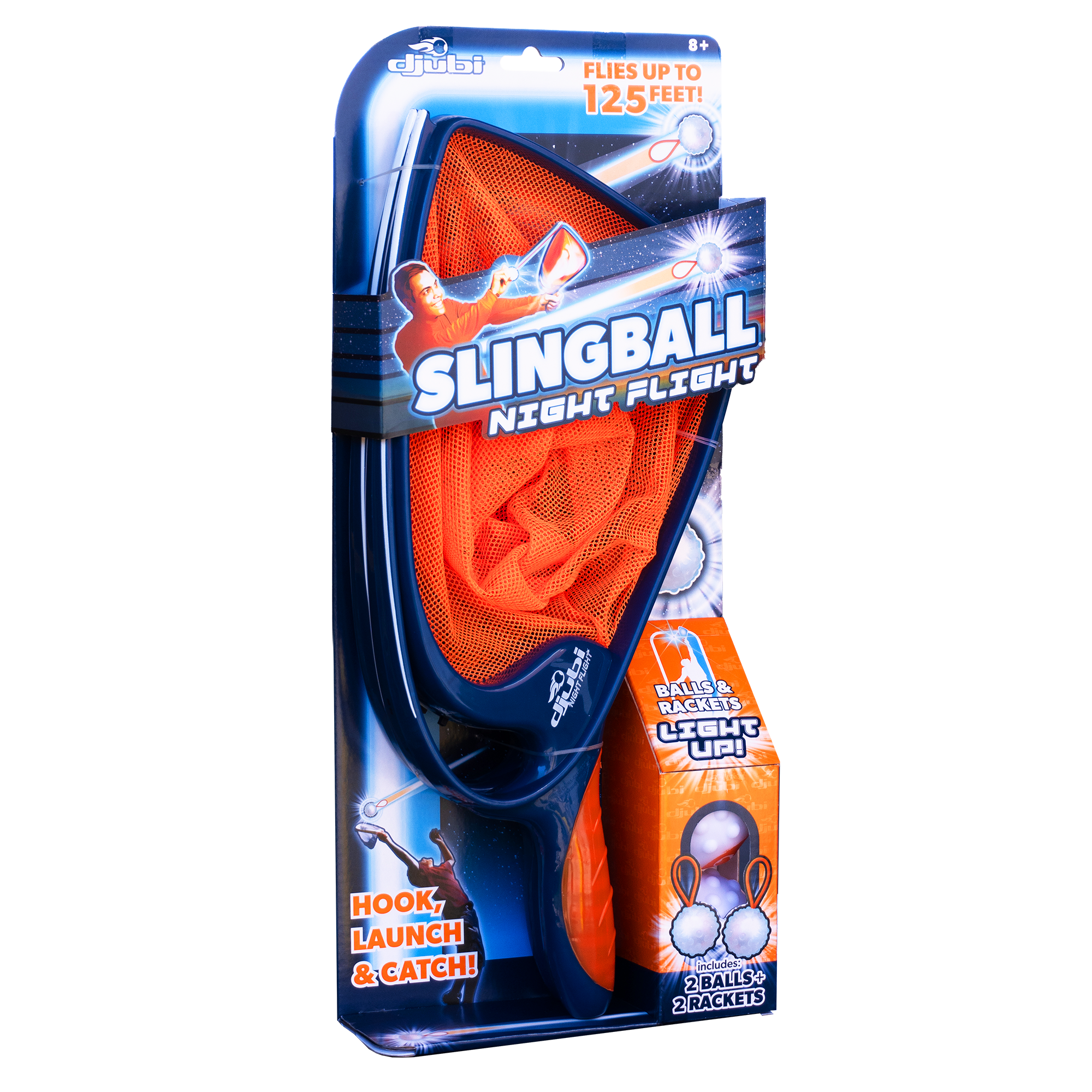 The Good Game Company - Djubi Slingball Nightflight - Outdoor game of catch toy!