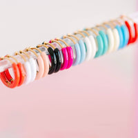 Pierced Co - Colored Huggies Earrings