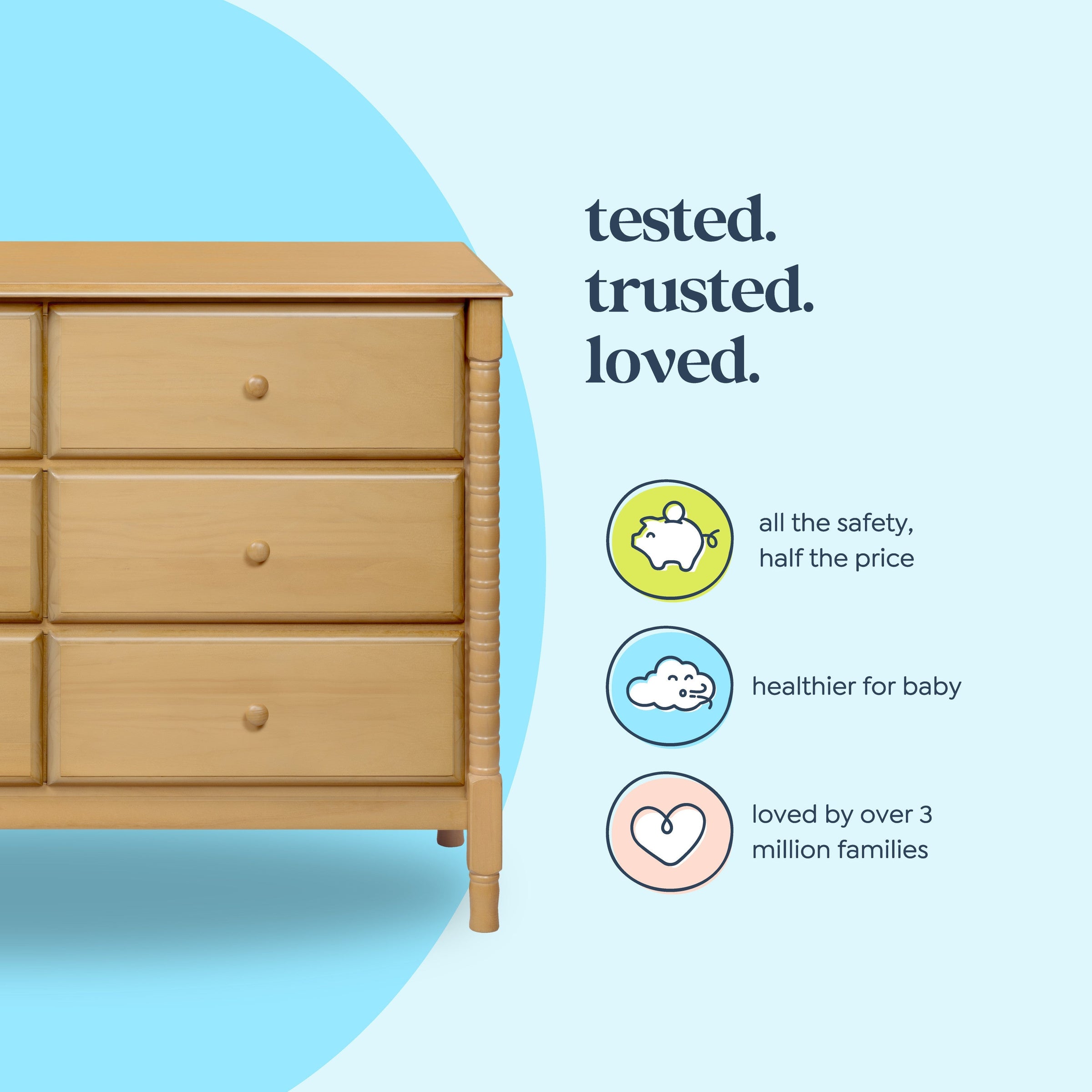 DaVinci Jenny Lind Spindle 6-Drawer Dresser