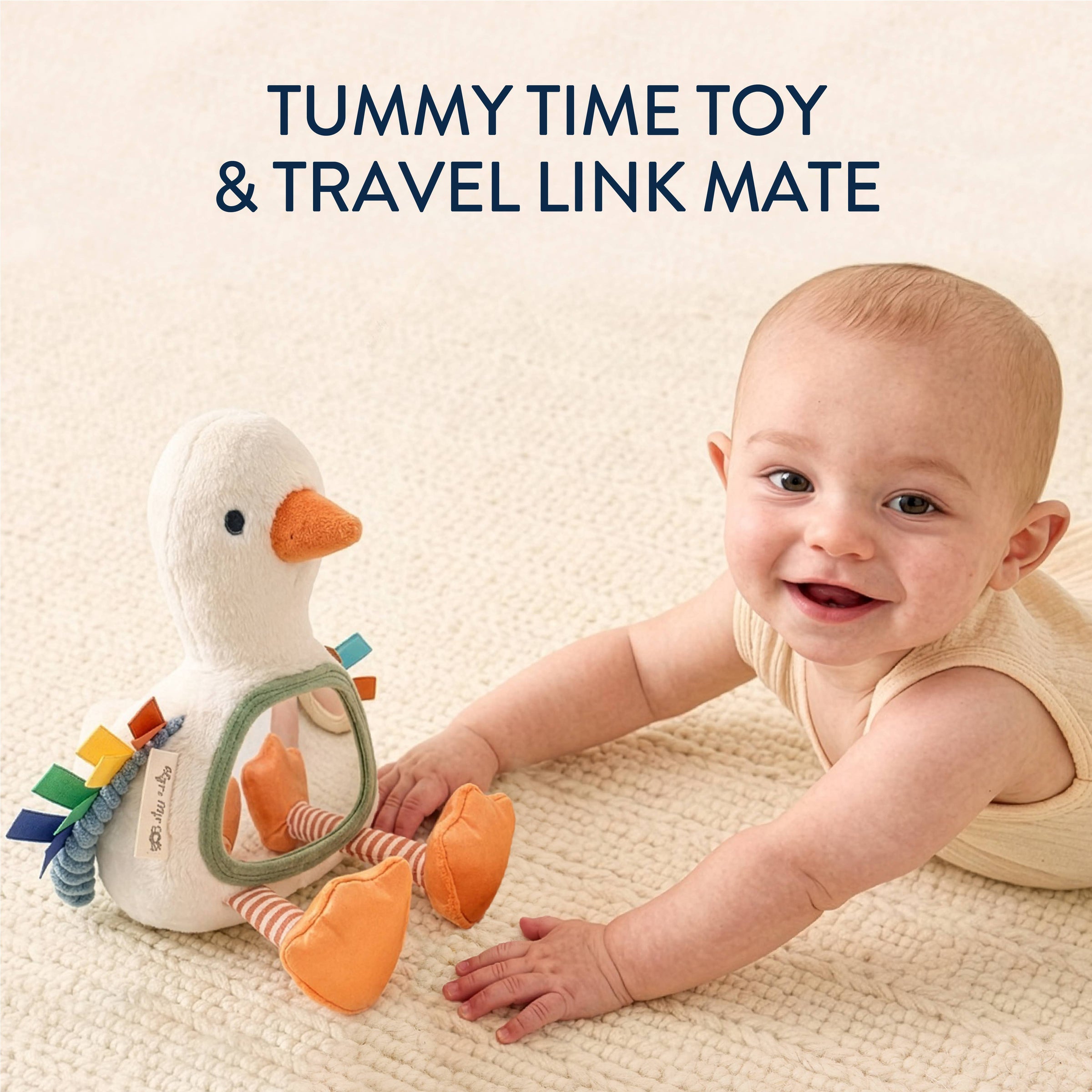 Itzy Ritzy Itzy Bitzy Mirror™ Sensory Tummy Time Mirror | Goose