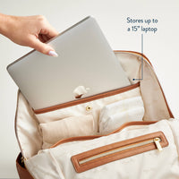 Itzy Ritzy Eras Backpack™ Diaper Bag: Chai Latte