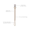 Itzy Ritzy Sweetie Strap Silicone One-Piece Pacifier Clips