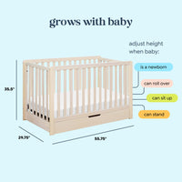 DaVinci Colby 4-in-1 Convertible Crib with Trundle Drawer