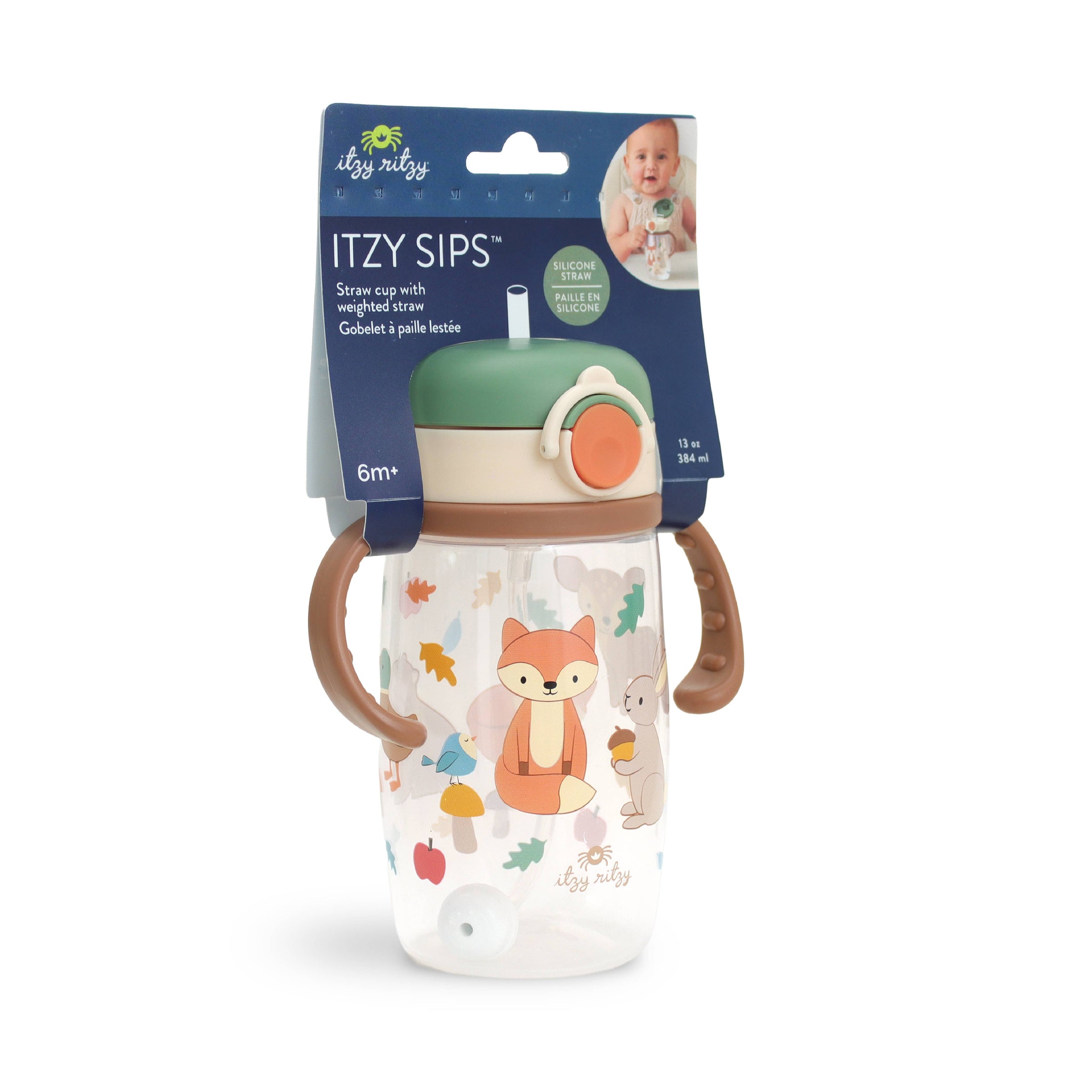 Itzy Ritzy -  Itzy Sips™ - Straw Cup With Snap-Close Lid