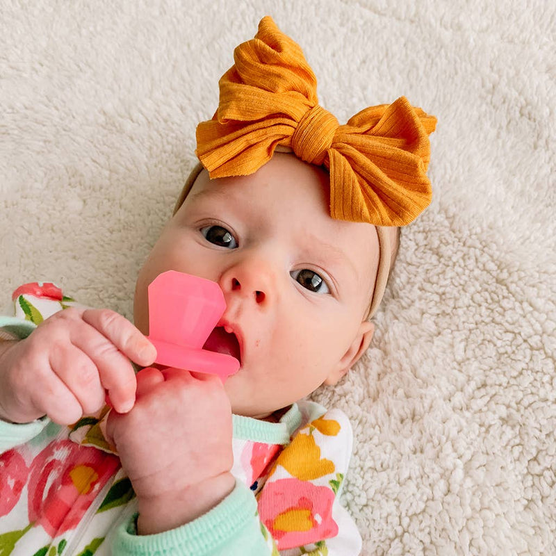 Itzy Ritzy Teensy Teether™ Soothing Silicone Teether: Diamond