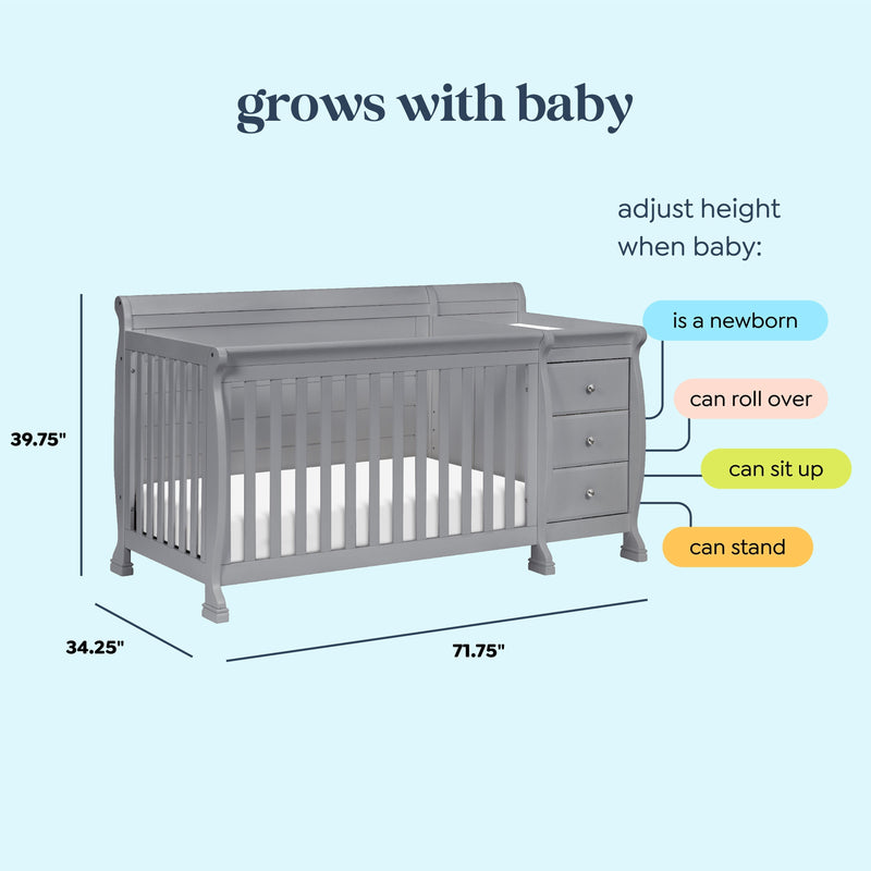 DaVinci Kalani 4-in-1 Crib and Changer Combo