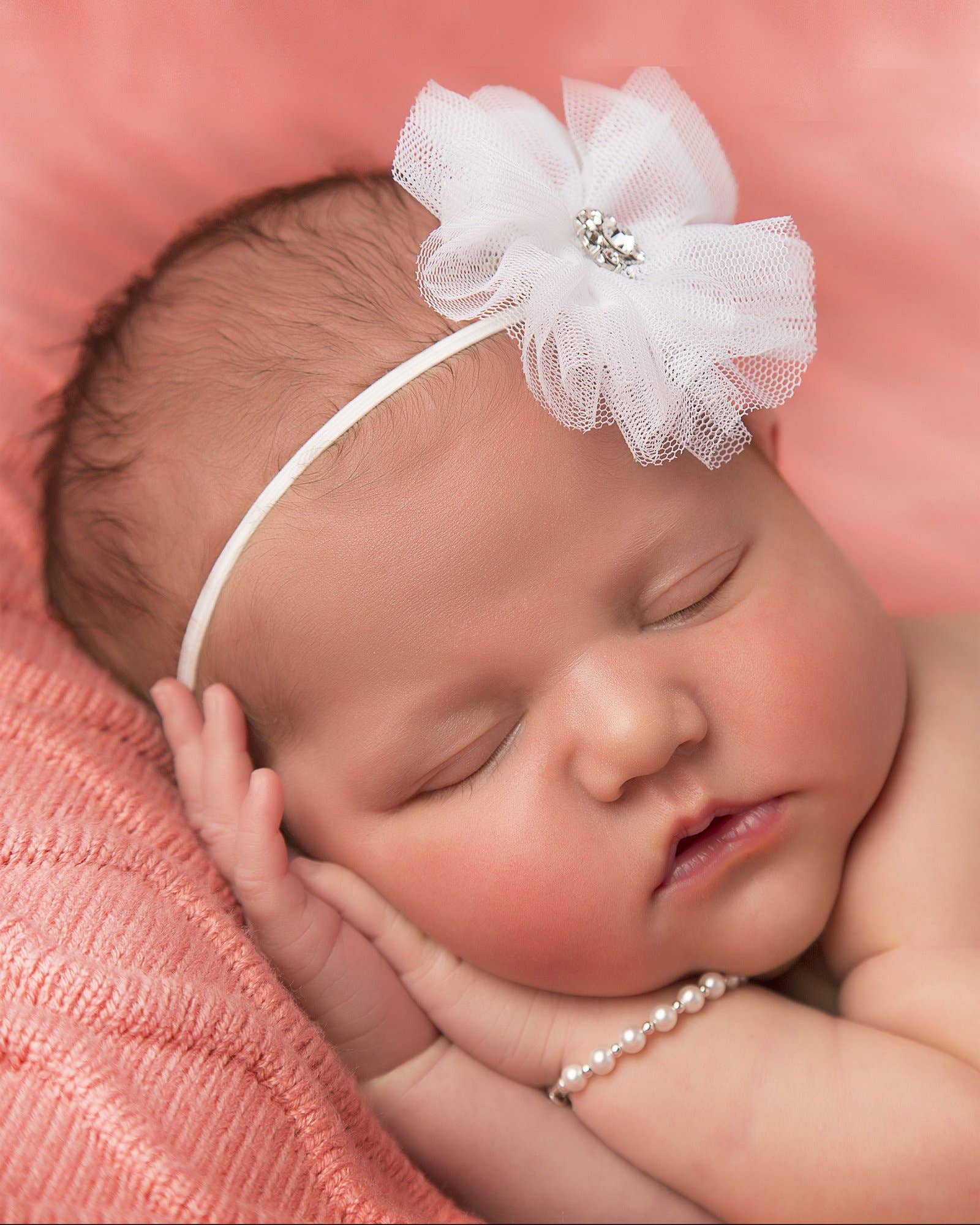 Cherished Moments - Silver Pearl Cross Bracelet for Baptism or Christening Gift