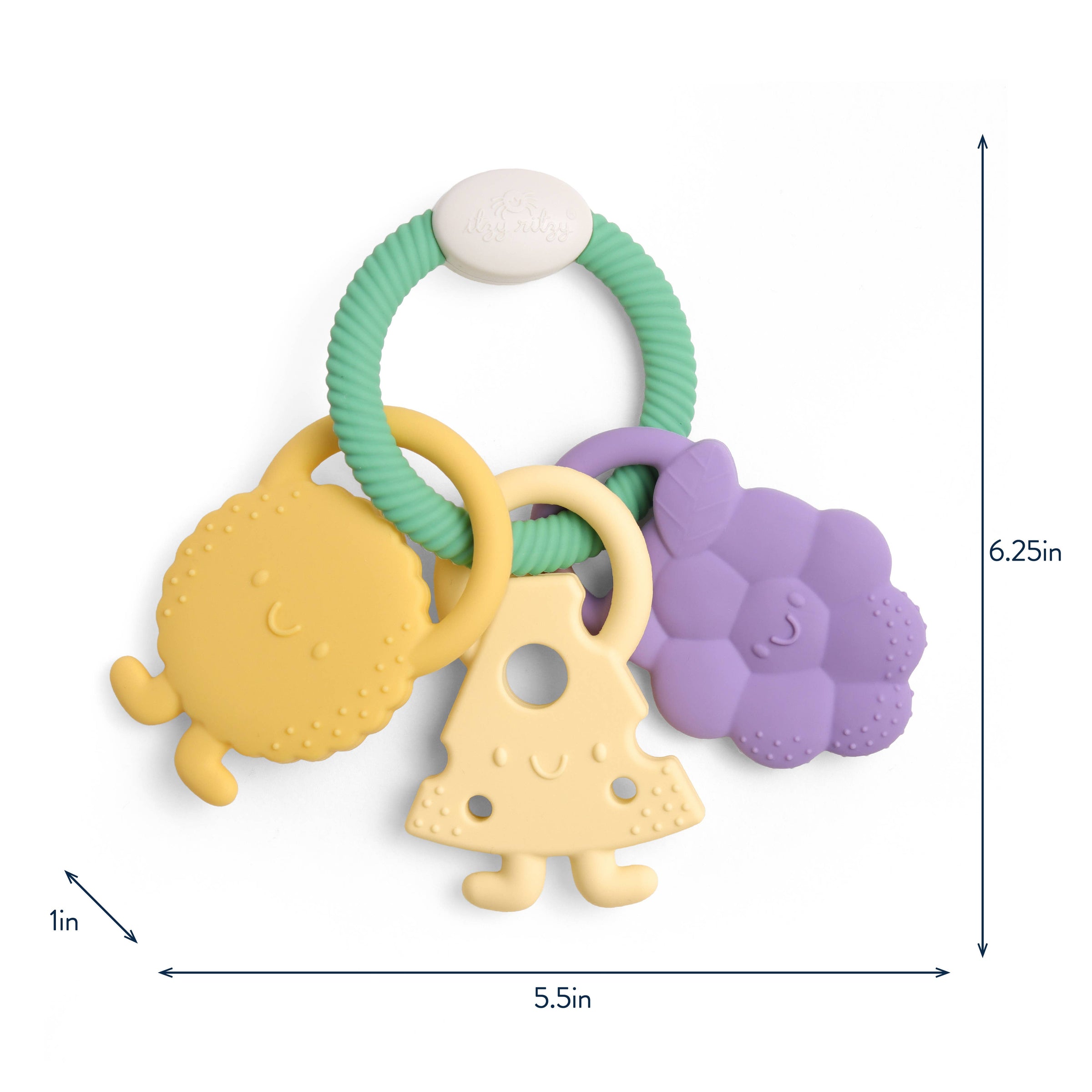 Itzy Ritzy Itzy Trio™ Multi-textured Silicone Teether Charcuterie