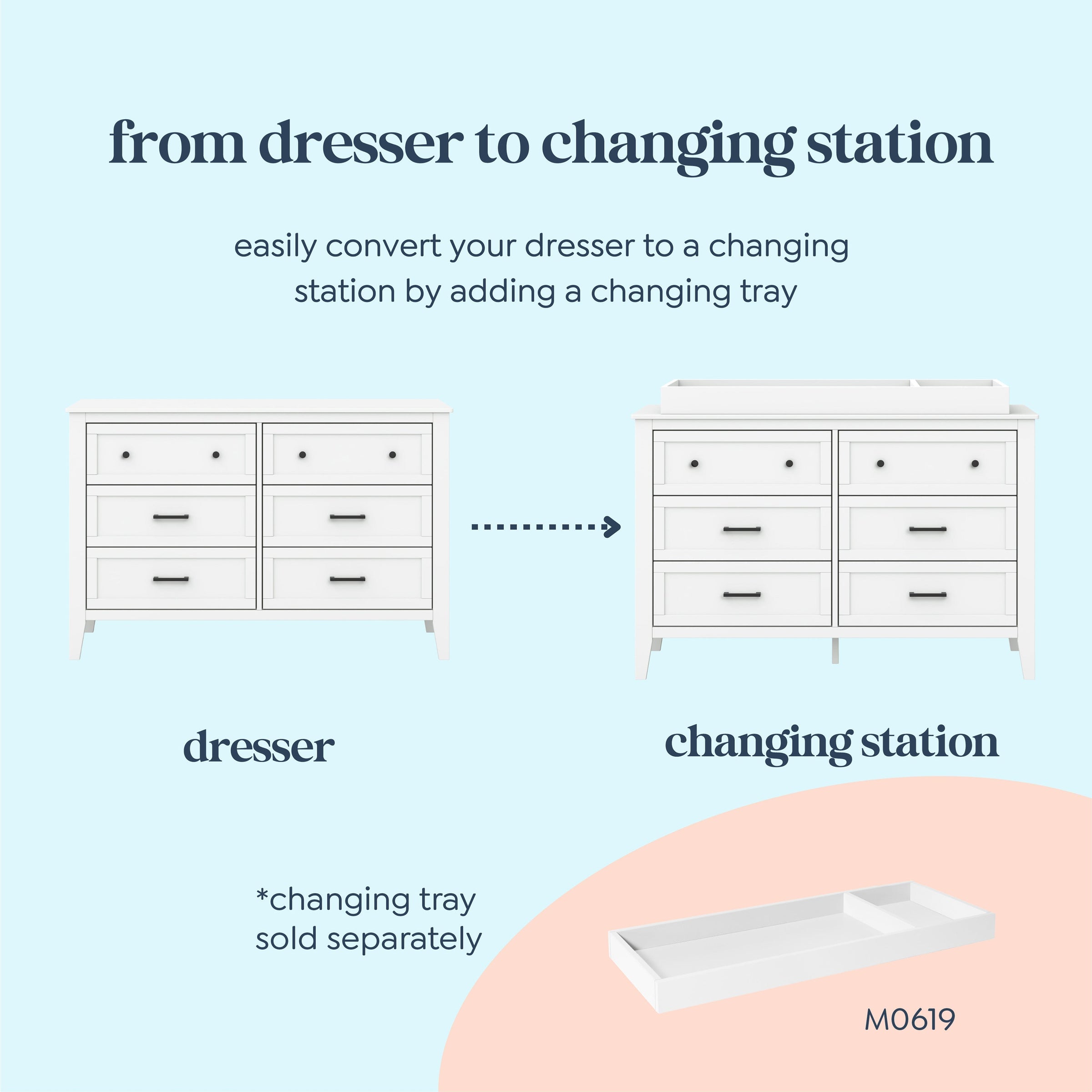 DaVinci Beau 6-Drawer Dresser