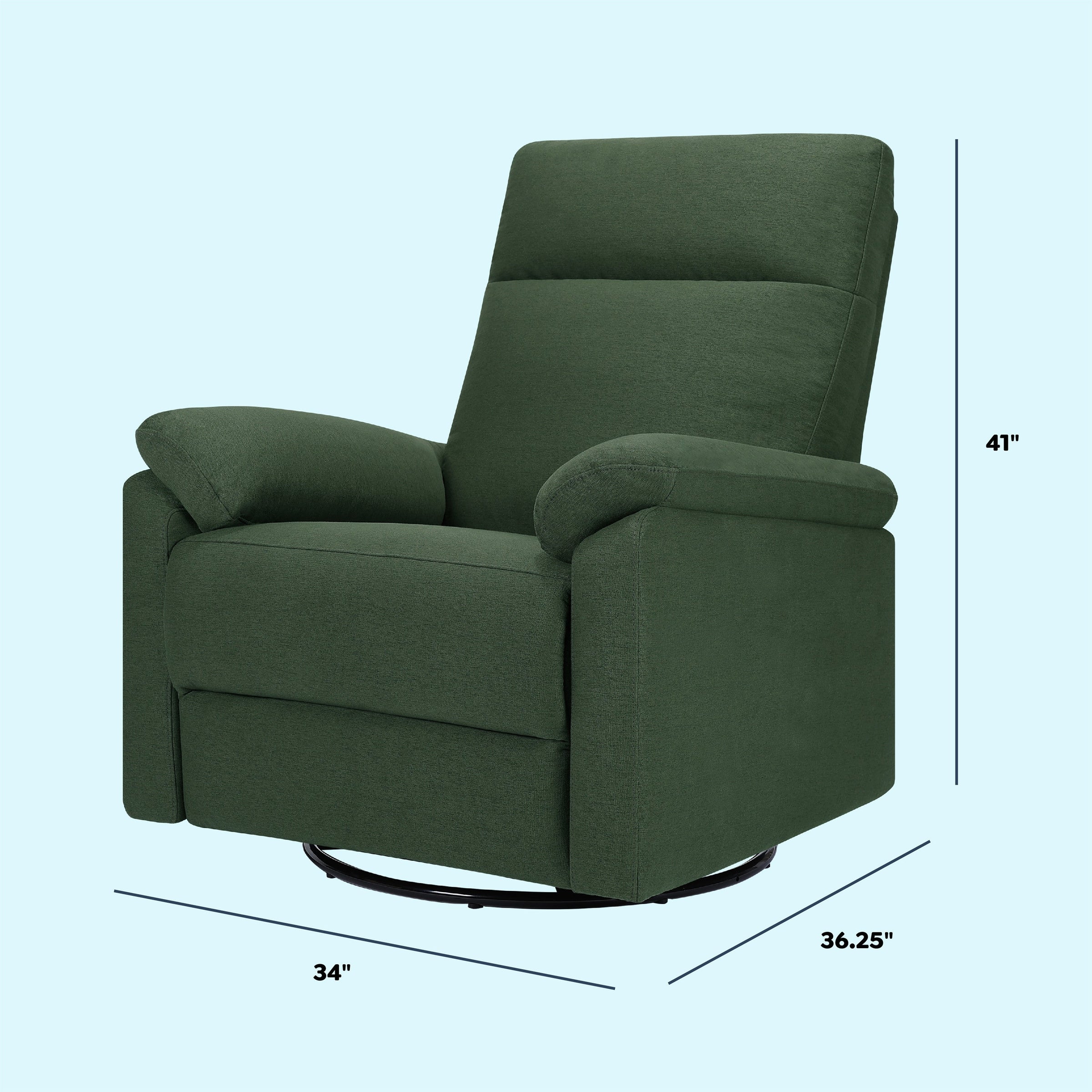 DaVinci Suzy Electronic Recliner and Swivel Glider | USB Charging Port