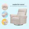 DaVinci Suzy Flex Recliner and Swivel Glider | Adjustable Headrest and Armrests