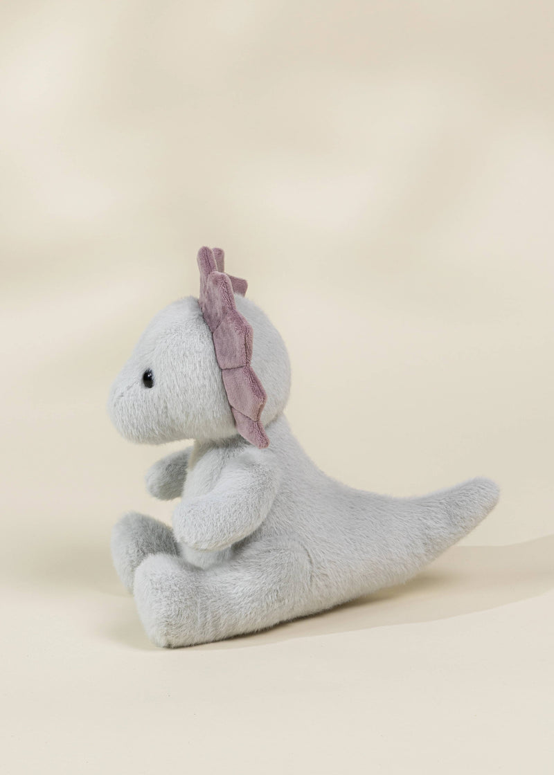 Coco Village Dino Plush Toy | Grey Triceratop