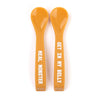 Bella Tunno Meal Monster Get in Belly Wonder Spoon Set: Orange