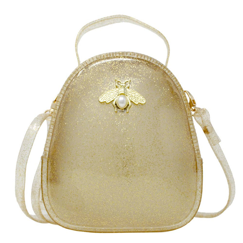 Tiny Treats Jelly Crossbody Bee Bag: Pink