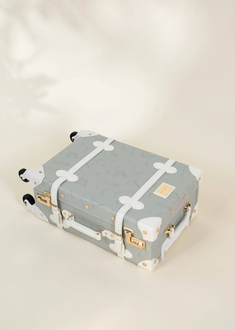 Coco Village Vegan Leather Carry-On Suitcase | Ocean