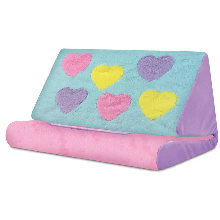 Iscream Hearts Color Block Tablet Pillow