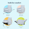 DaVinci Penny Recliner and Swivel Glider | Eco-Friendly Water Repellent & Stain Resistant Fabric