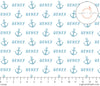 Sugar + Maple Plush Minky Fleece Personalized Blanket | Anchor