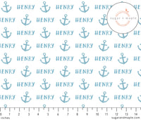 Sugar + Maple Plush Minky Fleece Personalized Blanket | Anchor