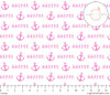 Sugar + Maple Plush Minky Fleece Personalized Blanket | Anchor