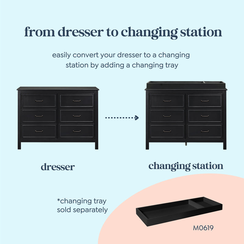 DaVinci Charlie 6-Drawer Double Dresser