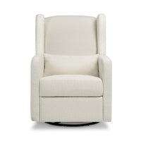 DaVinci Arlo Recliner and Swivel Glider | Ivory Boucle Fabric