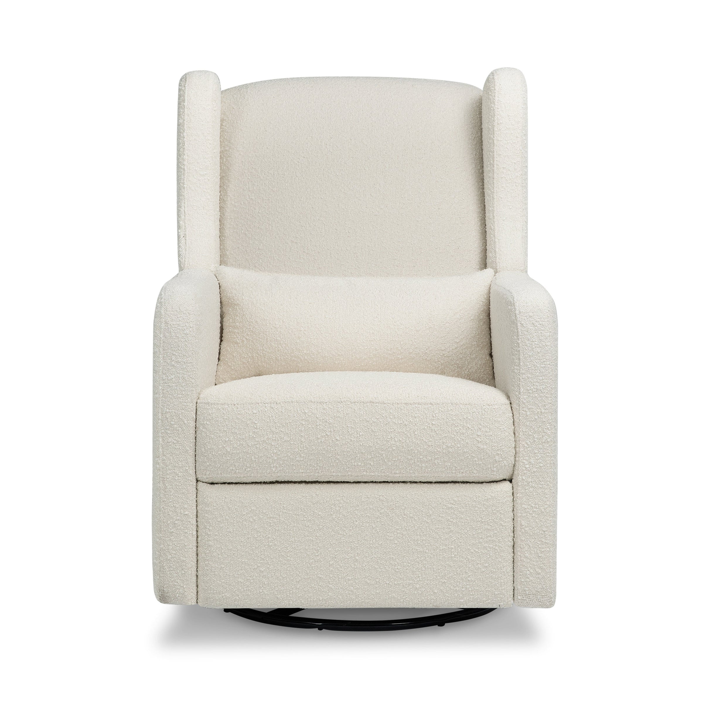 DaVinci Arlo Recliner and Swivel Glider | Ivory Boucle Fabric