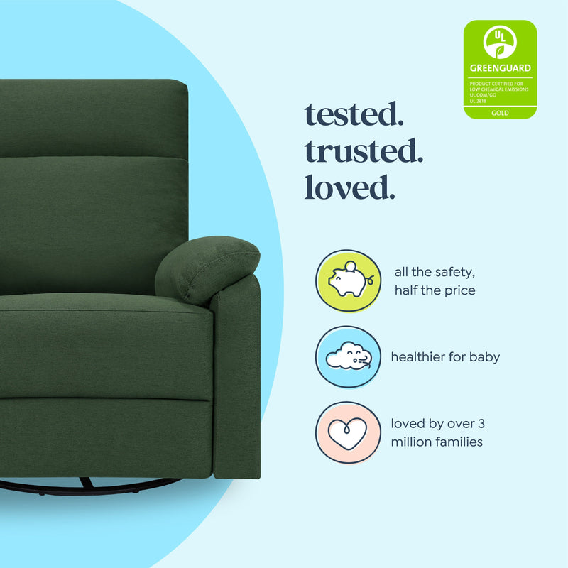 DaVinci Suzy Electronic Recliner and Swivel Glider | USB Charging Port