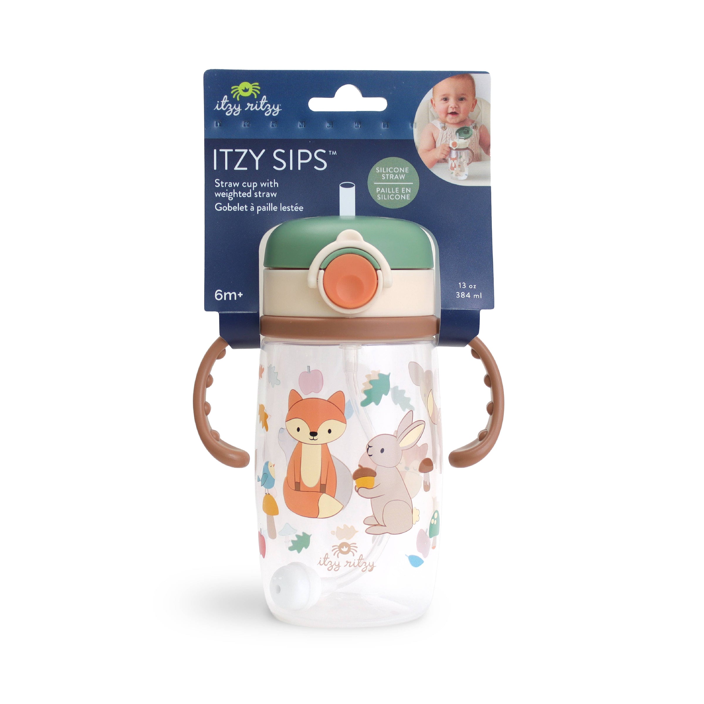 Itzy Ritzy -  Itzy Sips™ - Straw Cup With Snap-Close Lid