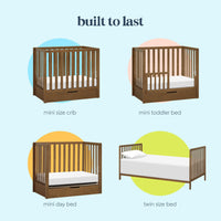 DaVinci Colby 4-in-1 Convertible Mini Crib with Trundle