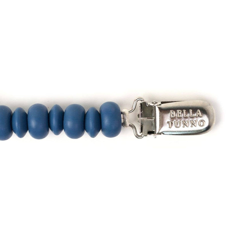 Bella Tunno Navy Pacifier Clip