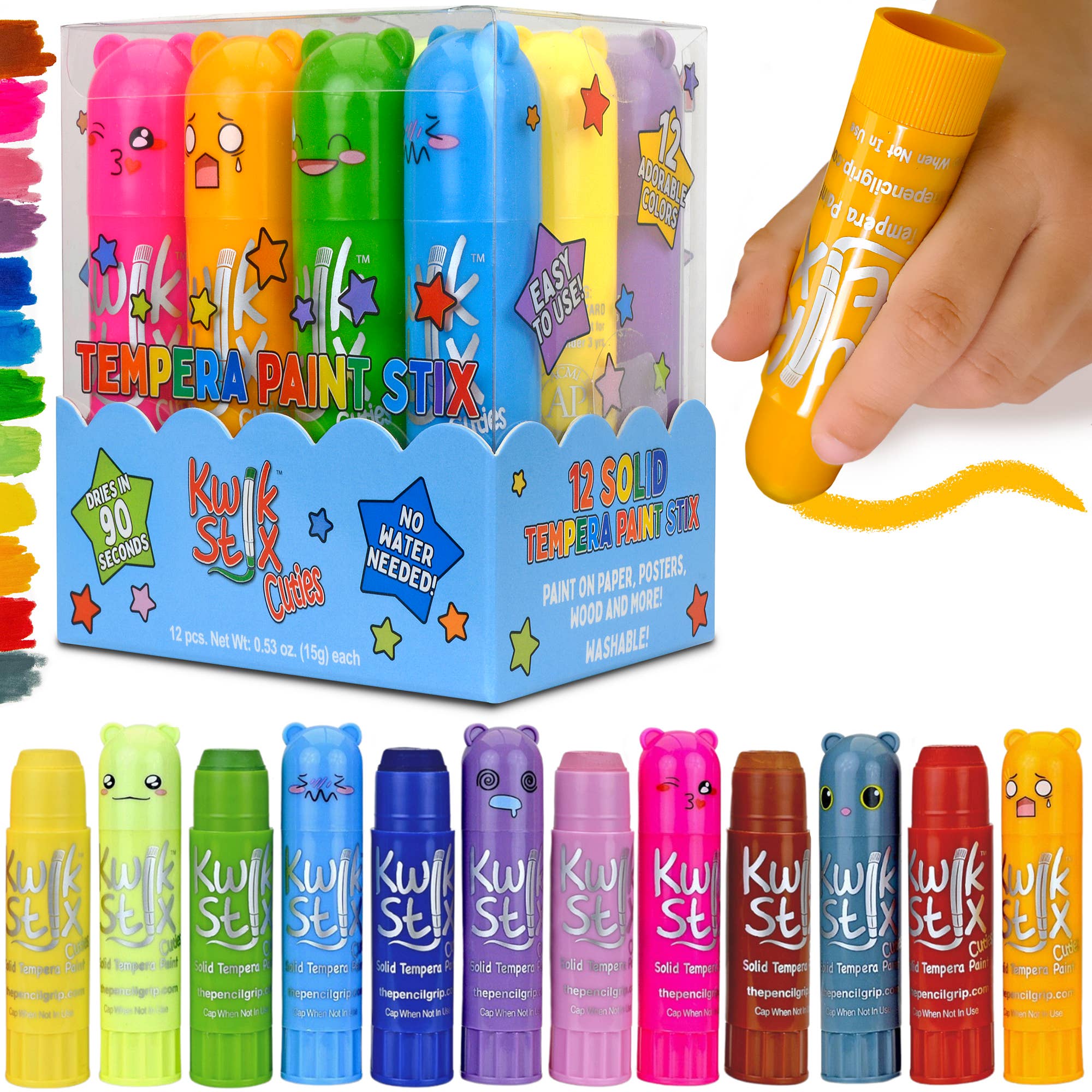 TPG Creations / The Pencil Grip - Kwik Stix Cuties - 12 Colors TPG-684