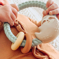 Itzy Ritzy Rattle™ Silicone Teether Rattles: Fox