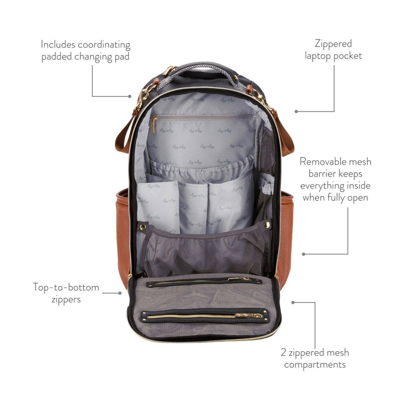 Itzy Ritzy Vanilla Latte Boss Plus Backpack Diaper Bag