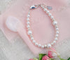 Cherished Moments Sophia - Sterling Silver Pearl Baby & Children's Bracelet