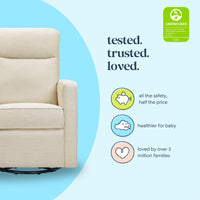 DaVinci Gabby Pillowback Swivel Glider