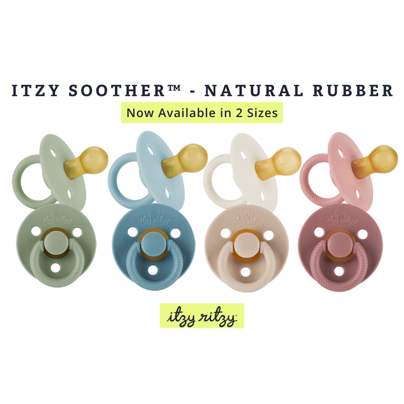 Itzy Ritzy Itzy Soother Natural Rubber Paci Sets: Harbor + Coast 6-18M