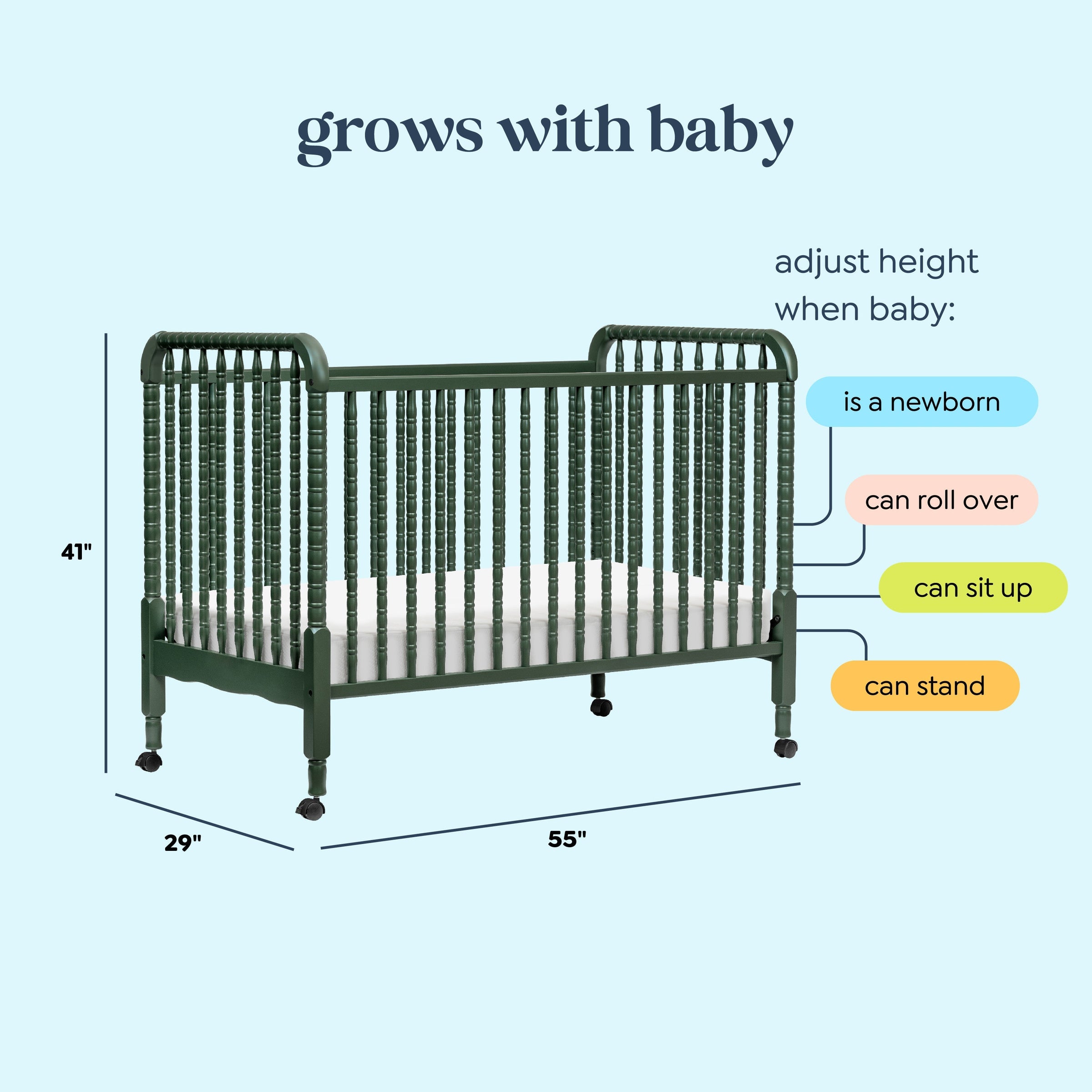 DaVinci Jenny Lind 3-in-1 Convertible Crib