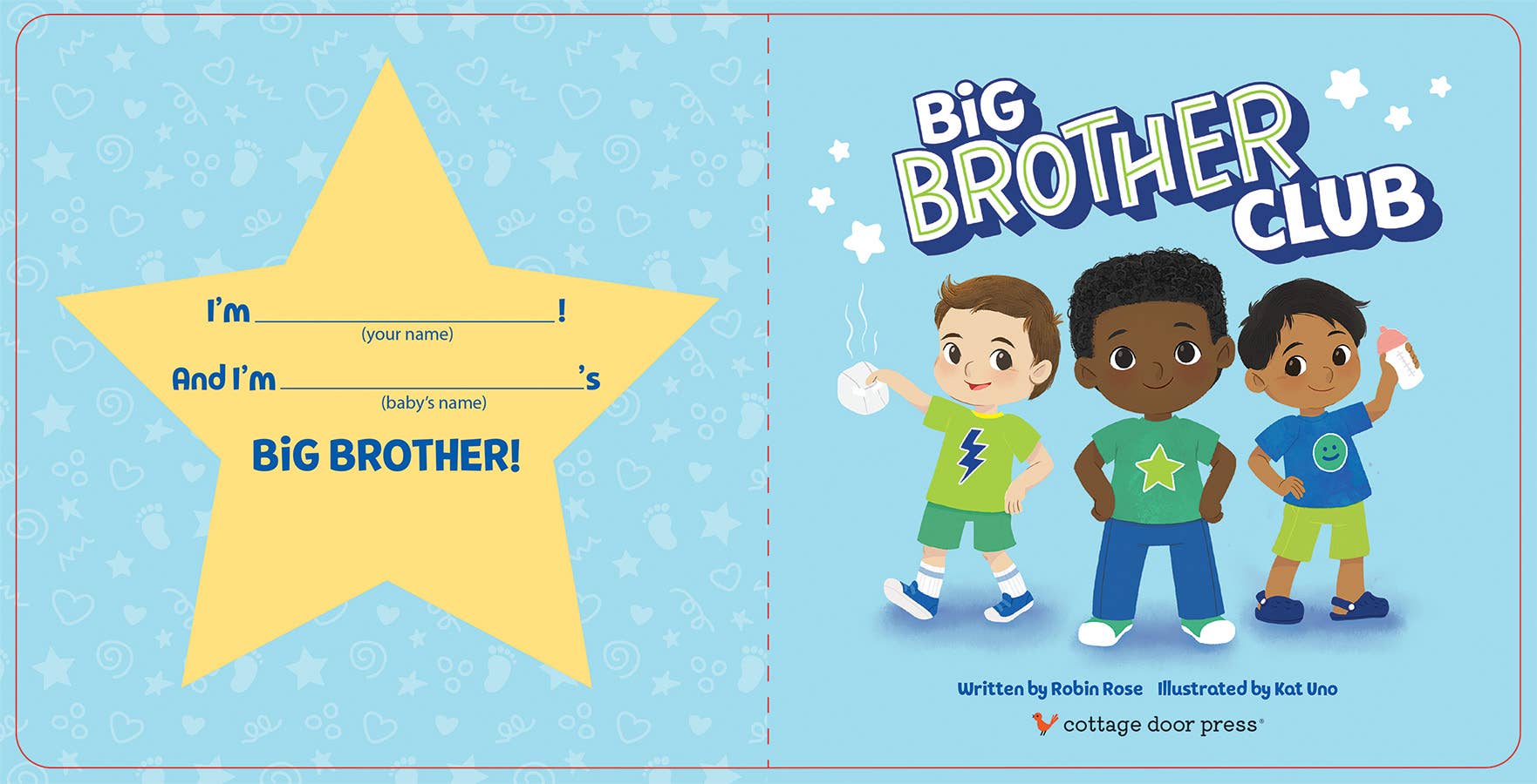 Cottage Door Press - Big Brother Club Board Book with Reward Chart & Stickers