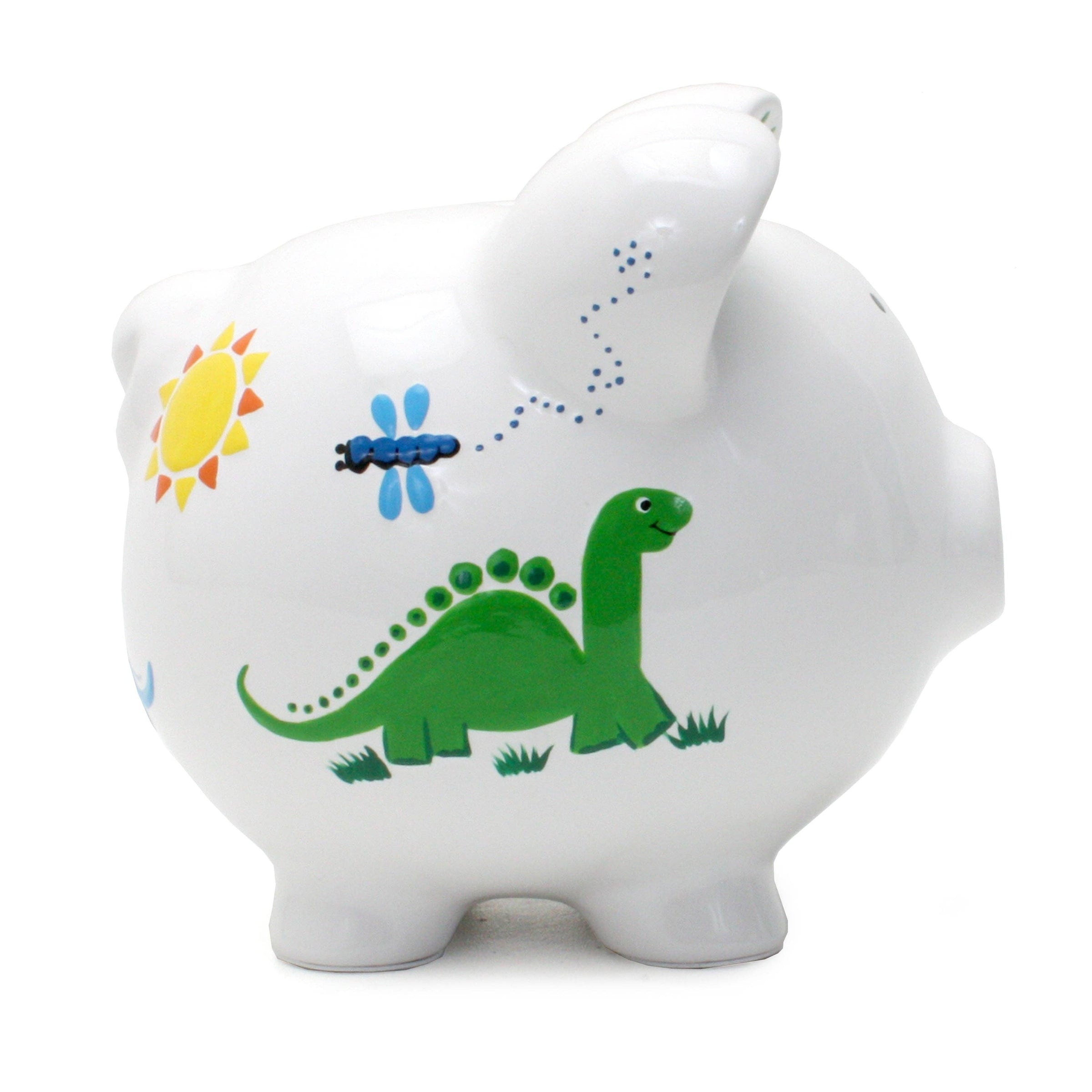 Child To Cherish® - Dinosaurs & Dragonflies Large Piggy Bank