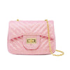 Tiny Treats Classic Glitter Wave Handbag: Hot Pink