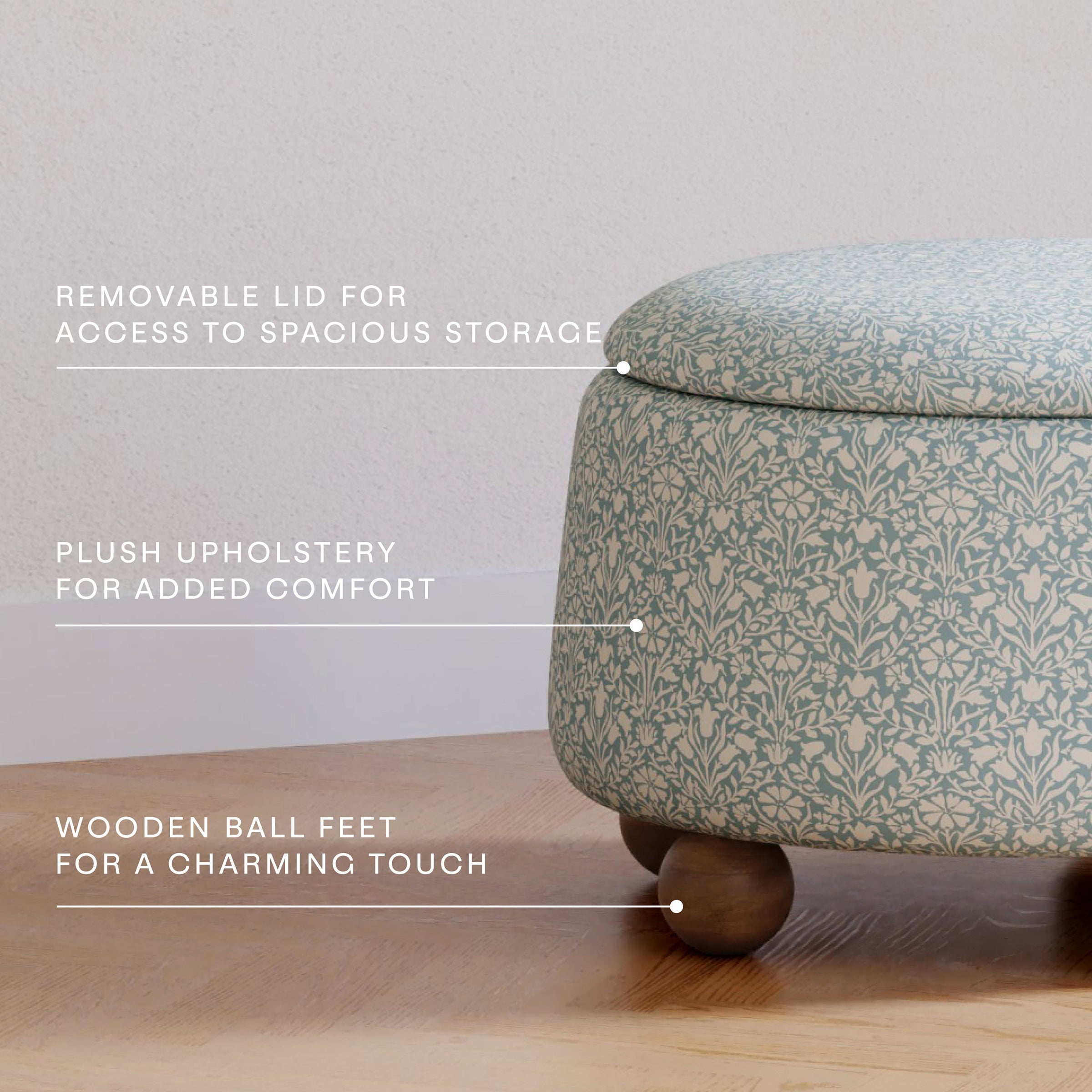 Morris & Co. x Namesake Tuffet Storage Ottoman