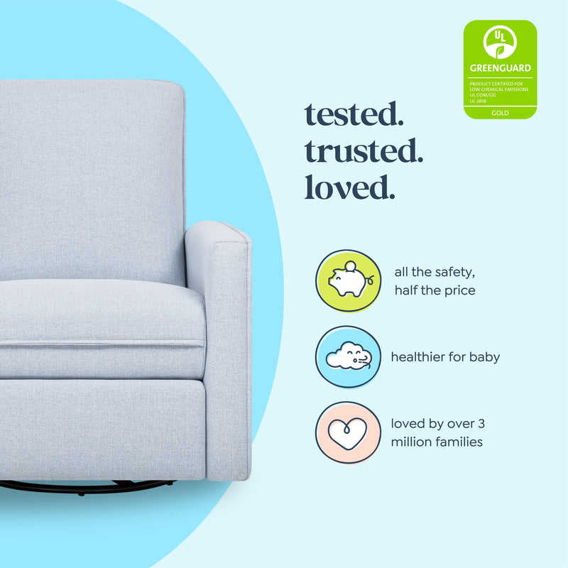 DaVinci Penny Recliner and Swivel Glider | Eco-Friendly Water Repellent & Stain Resistant Fabric