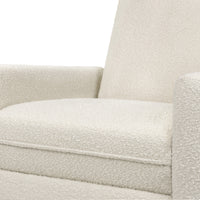 DaVinci Penny Recliner and Swivel Glider | Ivory Boucle Fabric