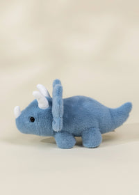 Coco Village Dino Plush Toy | Blue Triceratops