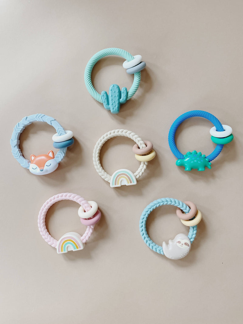 Itzy Ritzy Ritzy Rattle™ Silicone Teether Rattles