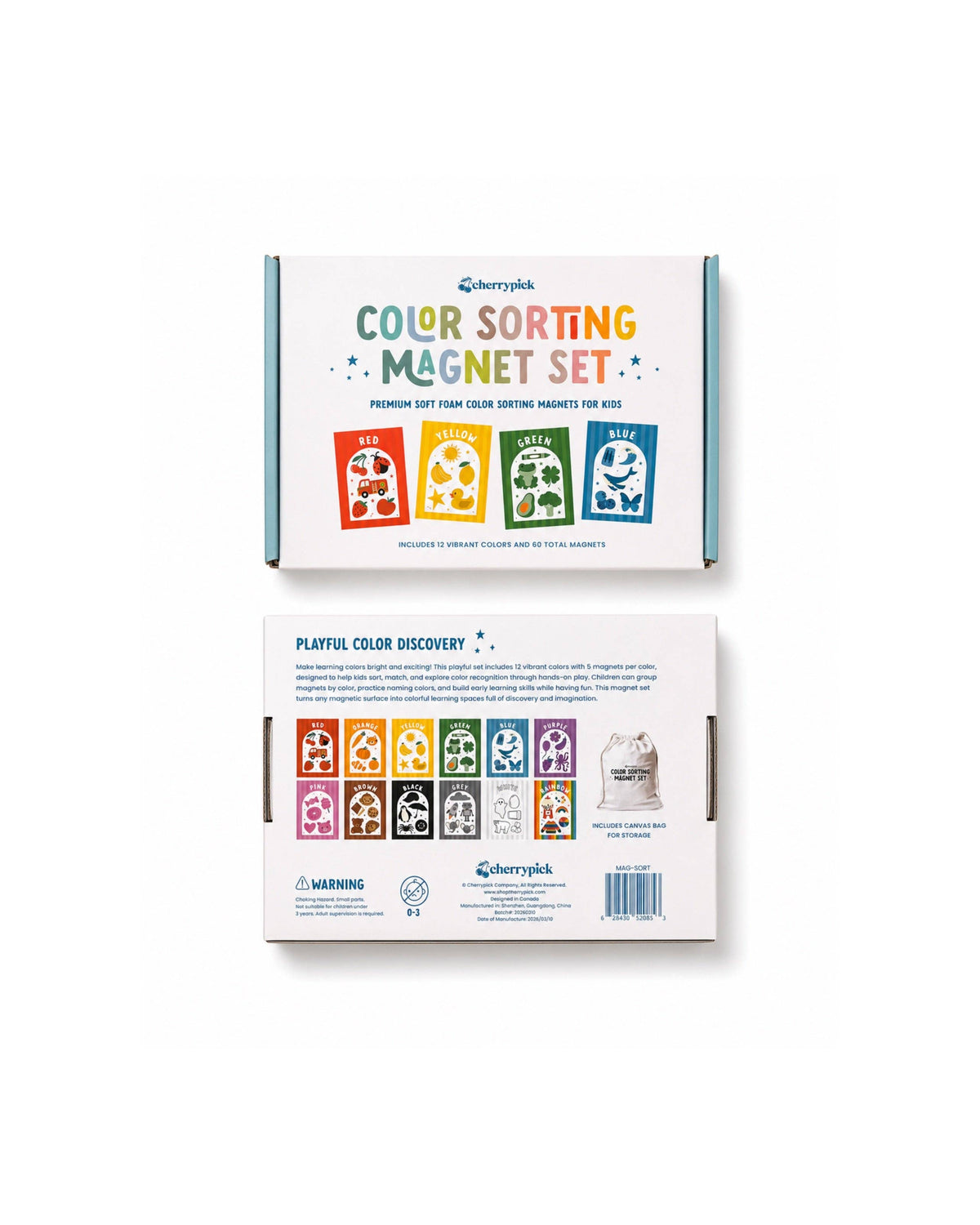 Cherrypick - Color Sorting Magnet Set (60pc set)